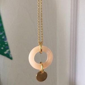 J.Crew Pale Pink Stone Necklace